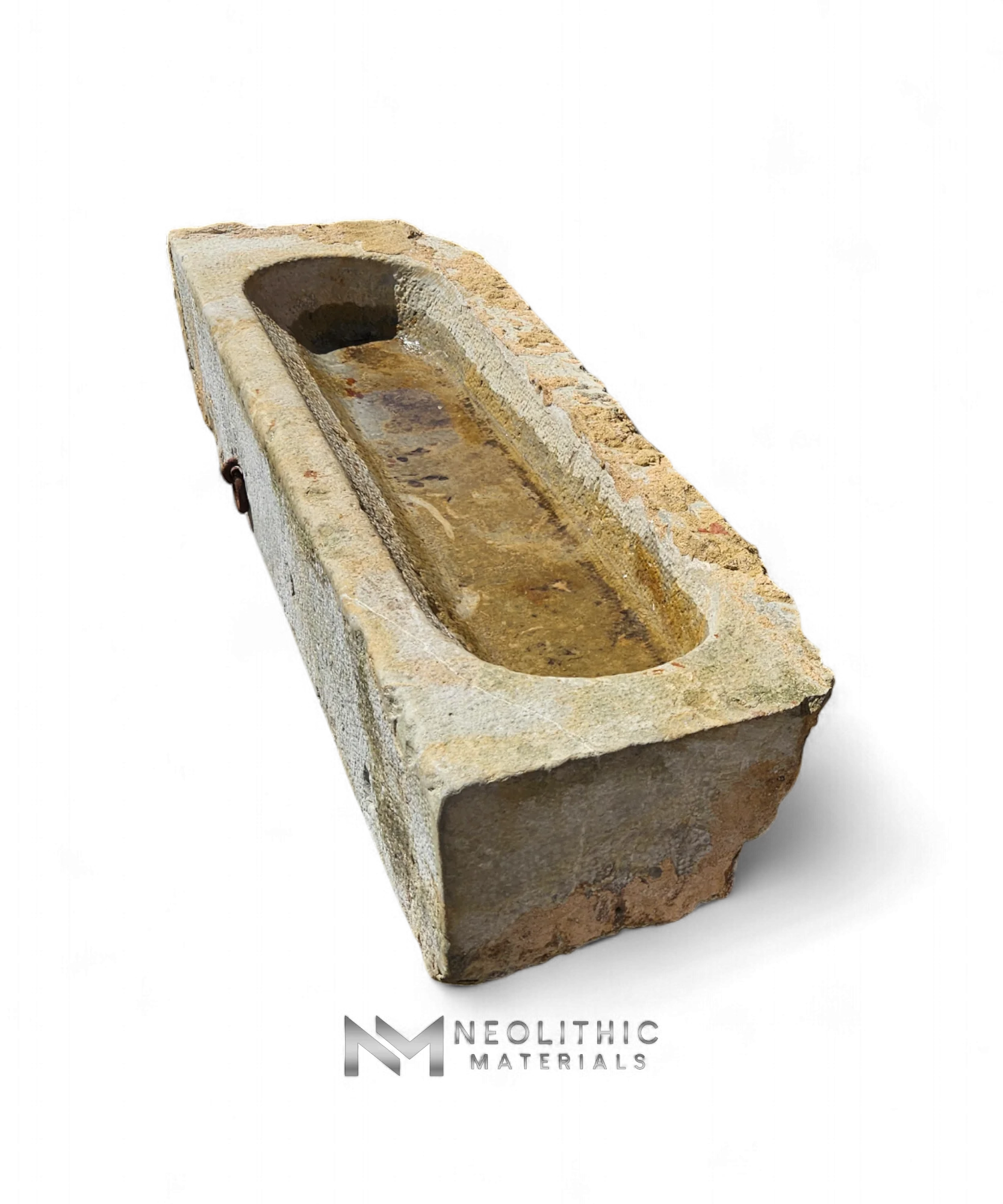 French Antique 19th Century Limestone Trough - Image 3